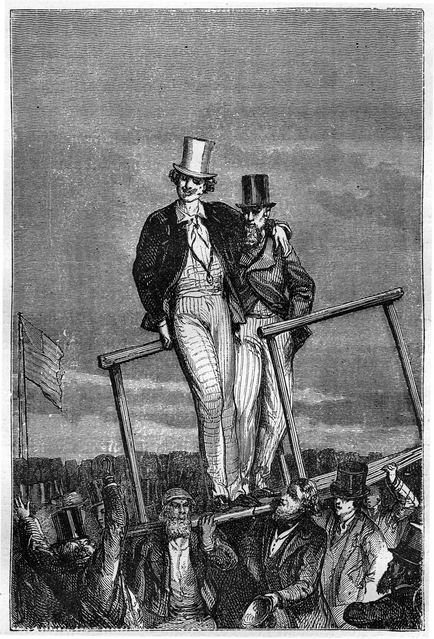 Ilustrace knihy "Ze Země na Měsíc" od Julese Verna, vydání Hetzel - Les voyages extraordinaire od Henri de Montaut