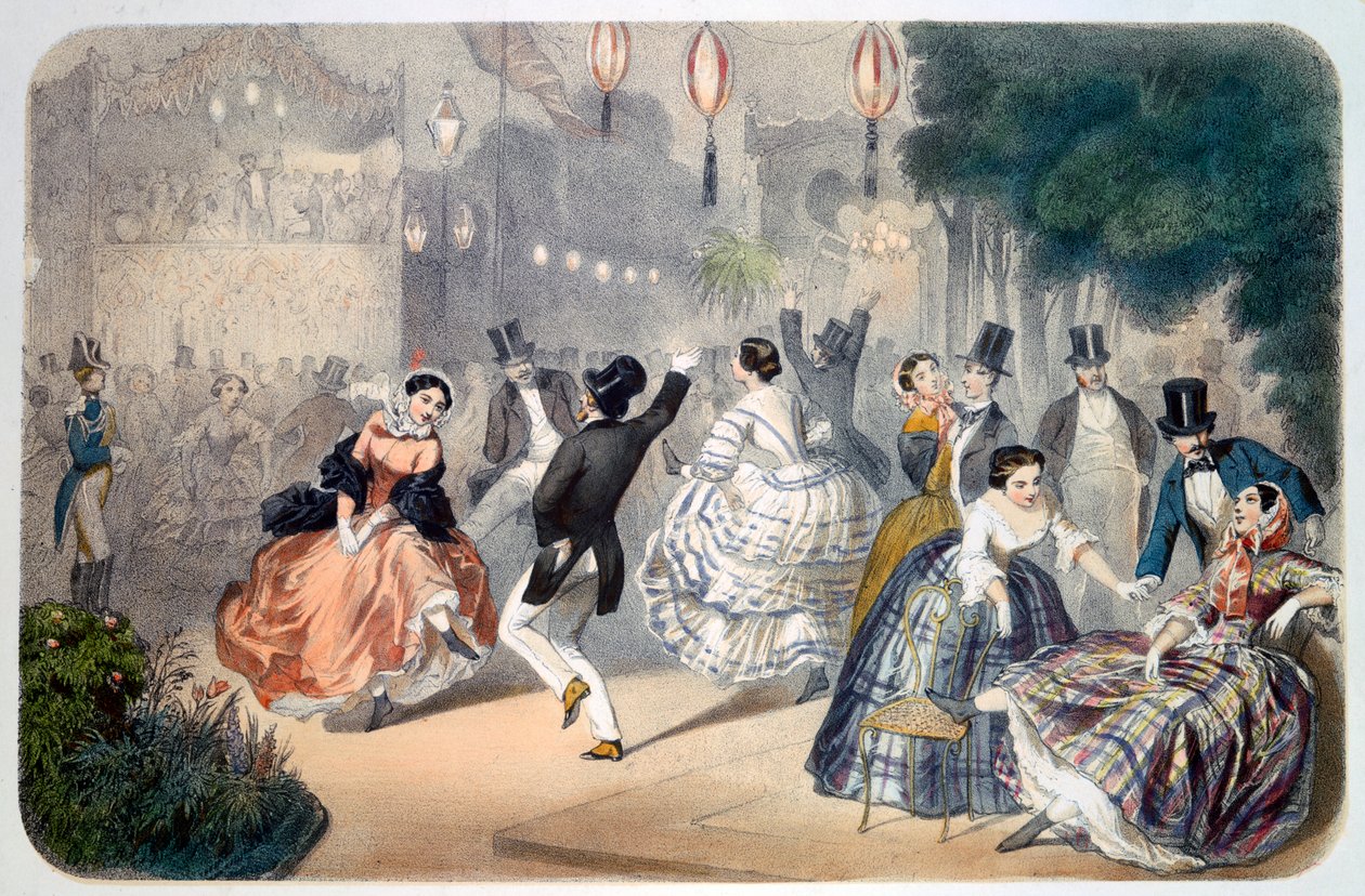 Pařížský večer, c1845-1890 od Henri de Montaut