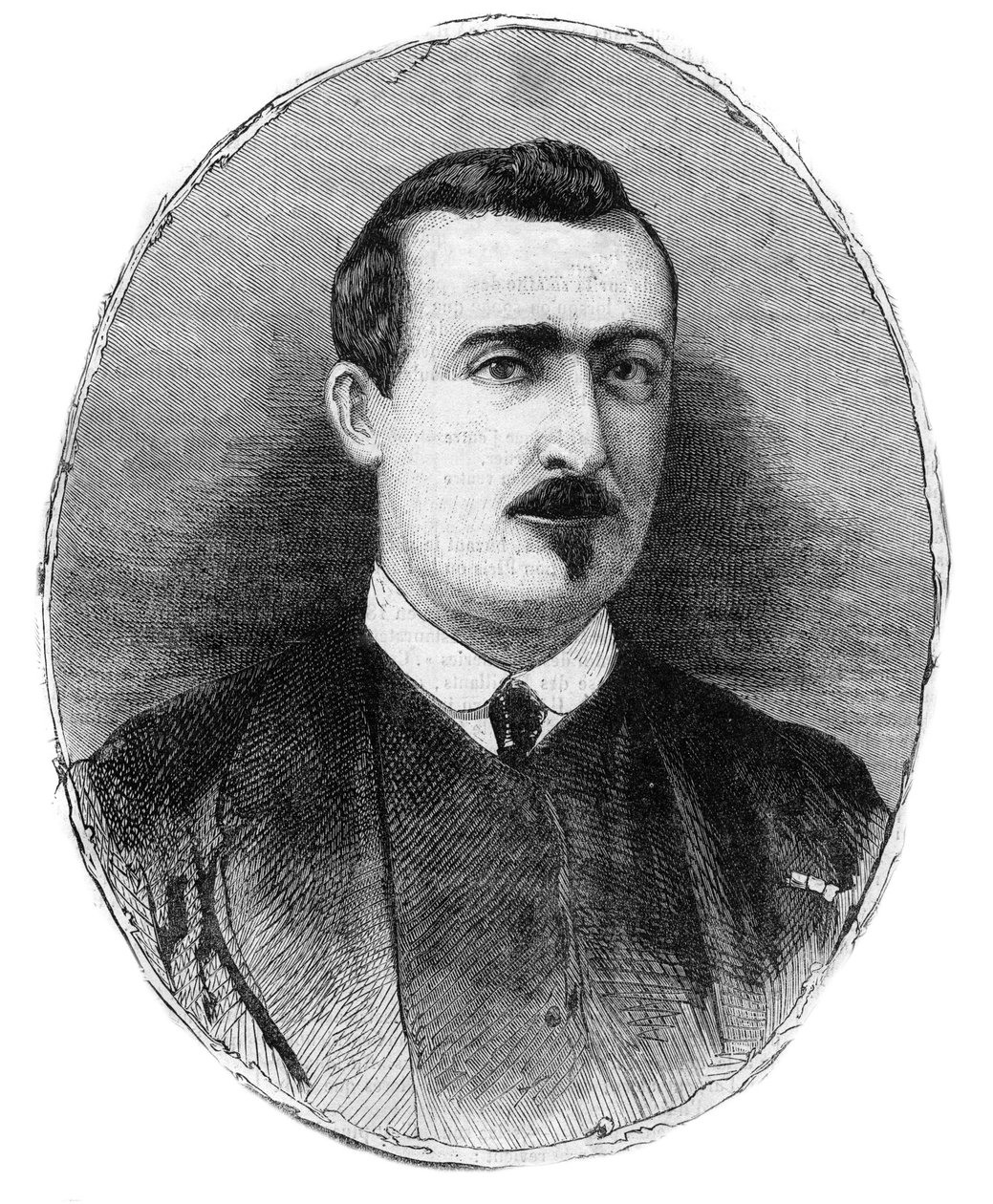 Portrét Antoine Alphonse Chassepota (1833-1905) zbrojíře a tvůrce stejnojmenné pušky - kresba Henryho de Montauta od Henri de Montaut