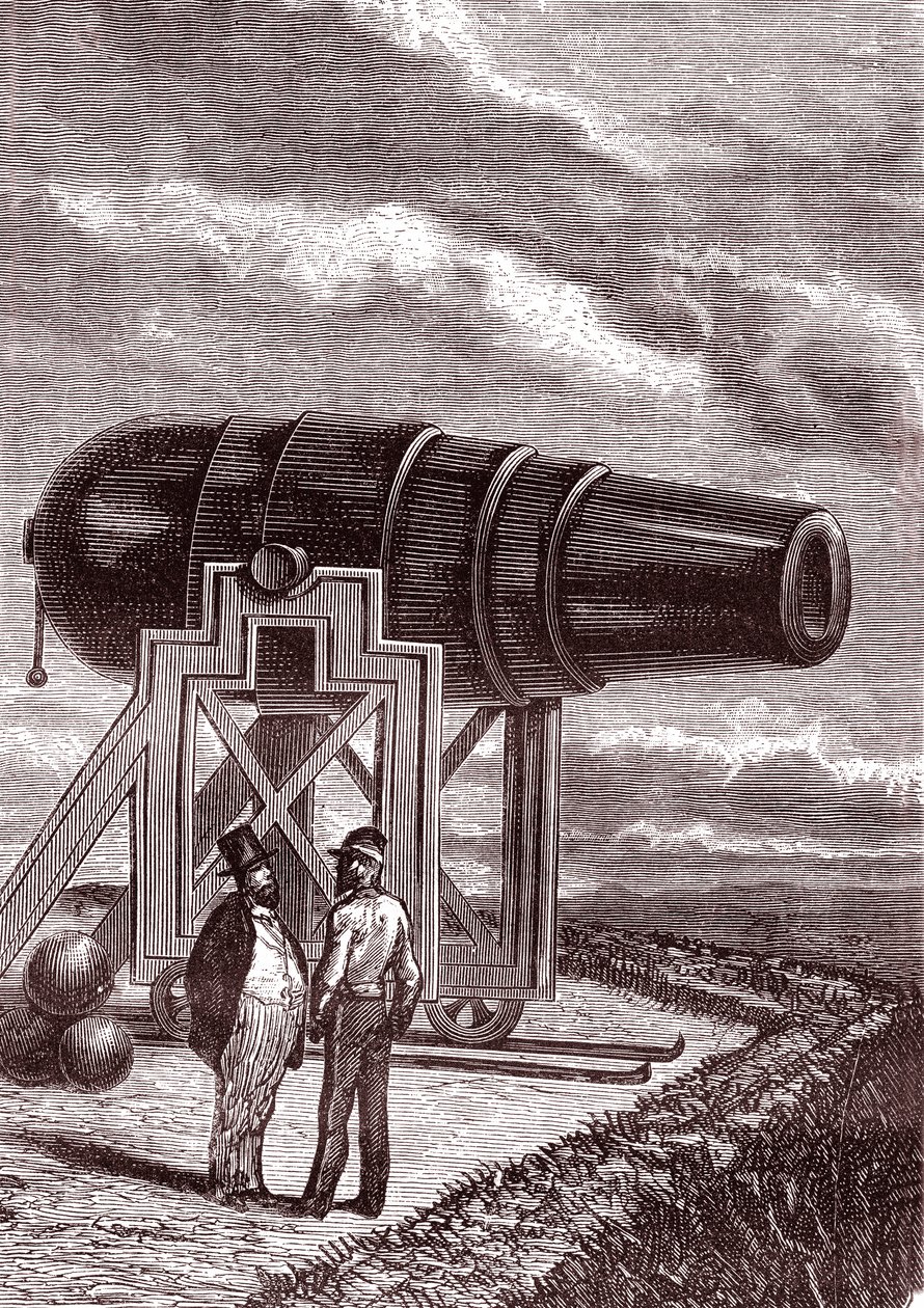 Obří zbraň Columbiad Rodmar od Henri de Montaut