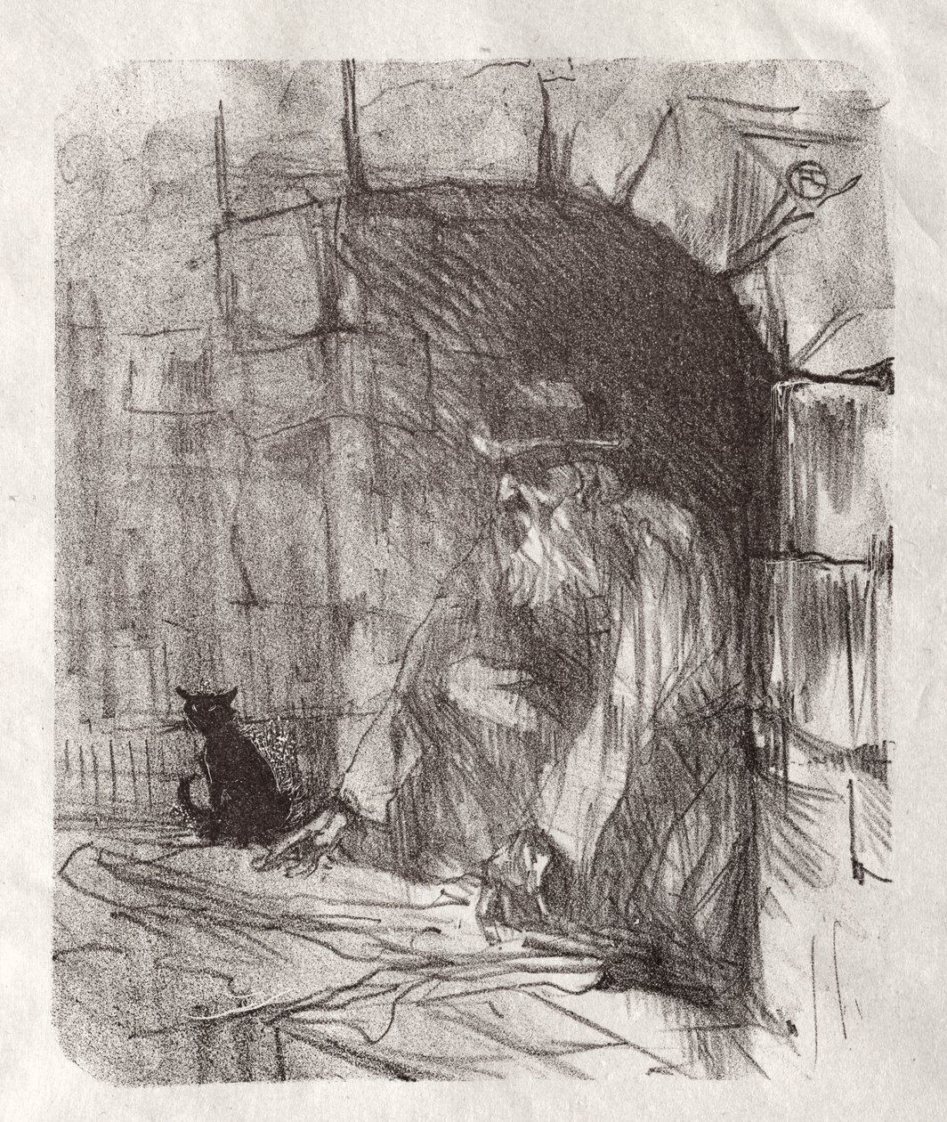 Na úpatí Sinaje: Back Shop v Krakově od Henri de Toulouse-Lautrec