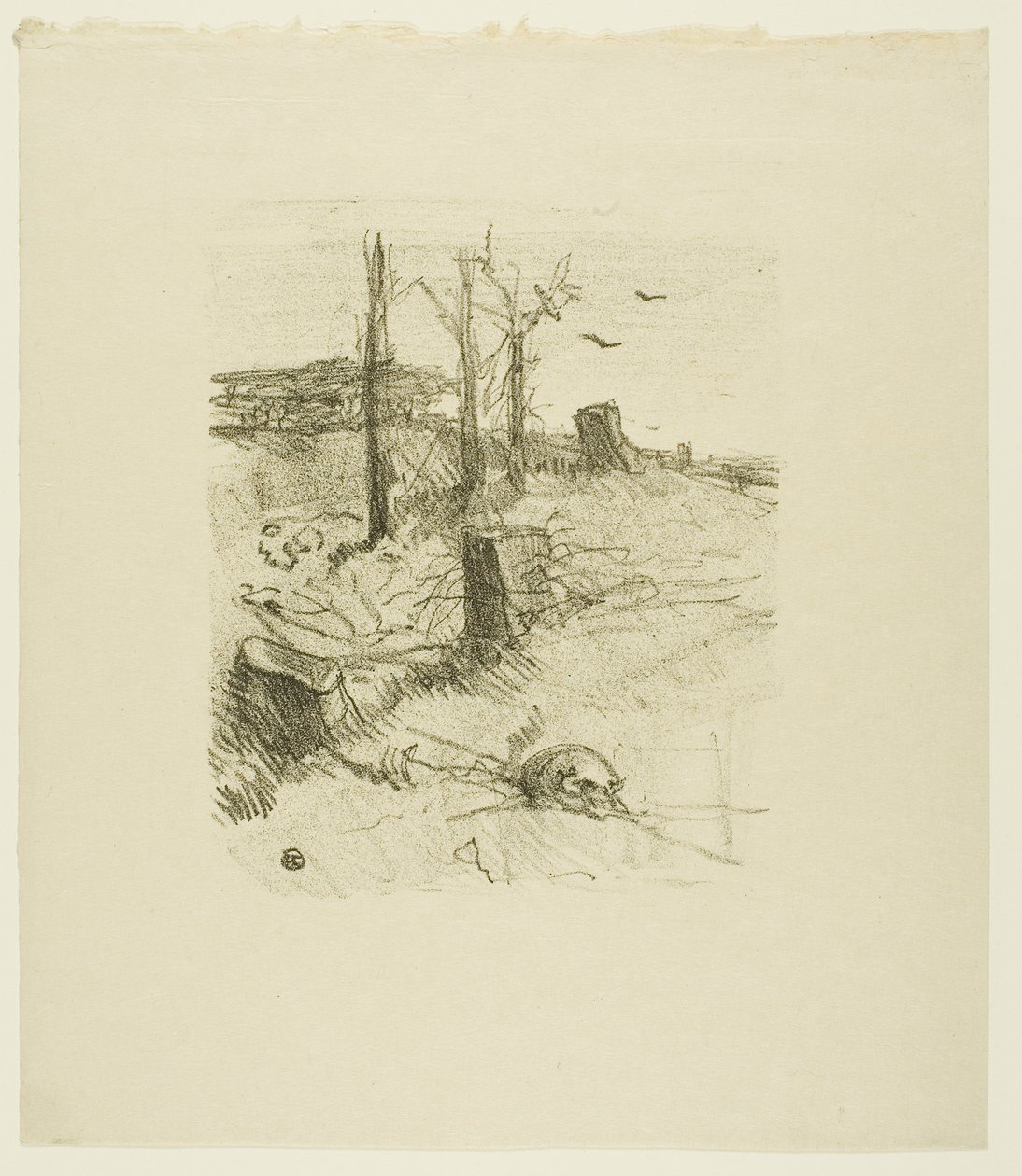 Hřbitov v Galicii, z Au Pied du Sinaï od Henri de Toulouse-Lautrec