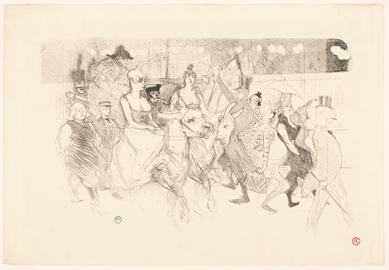 Galavečer v Moulin Rouge od Henri de Toulouse-Lautrec