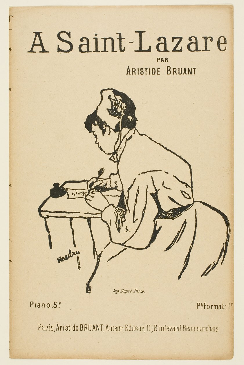V Saint Lazare od Henri de Toulouse-Lautrec