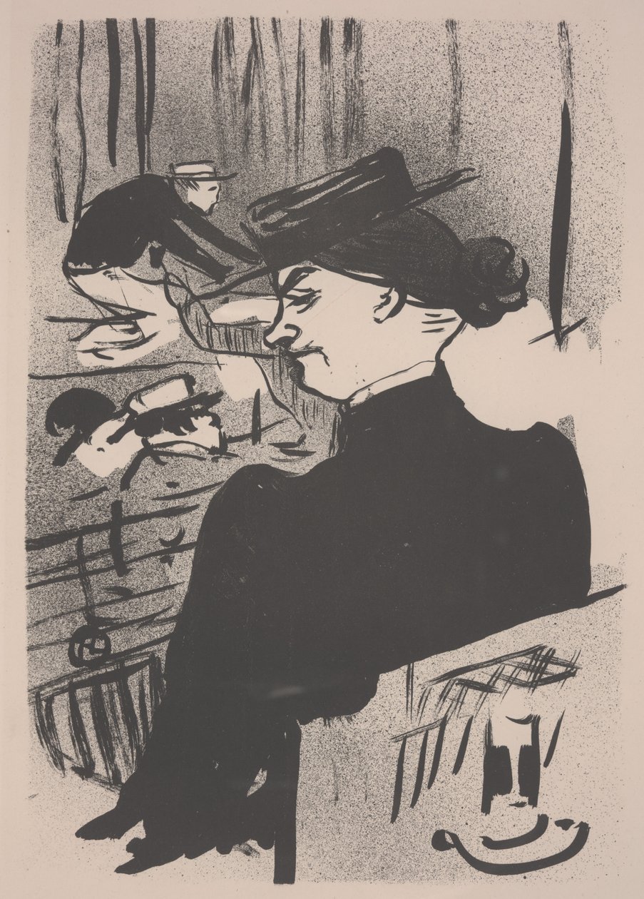 Divák během písně Polin od Henri de Toulouse Lautrec