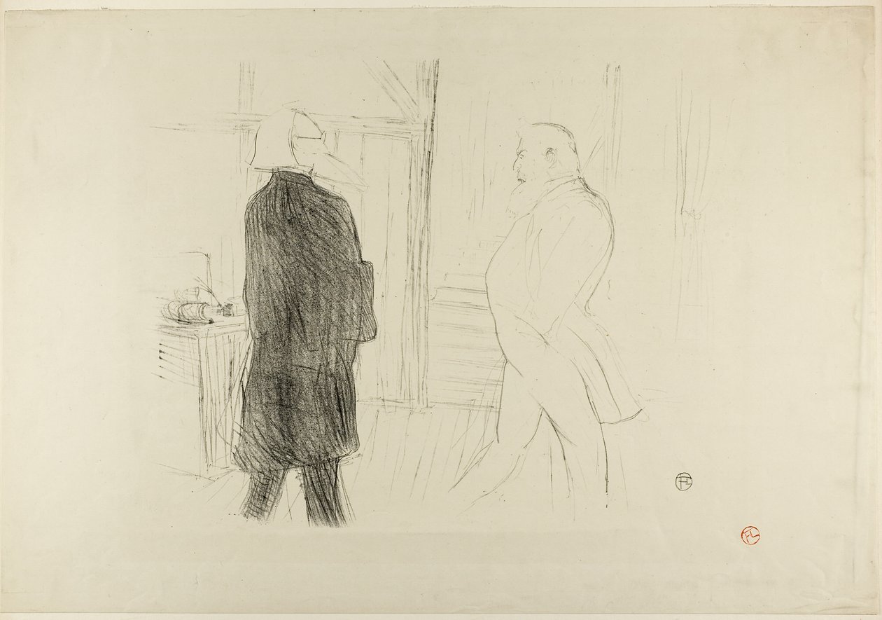 Antoine a Gémier ve filmu A Bankruptcy od Henri de Toulouse-Lautrec