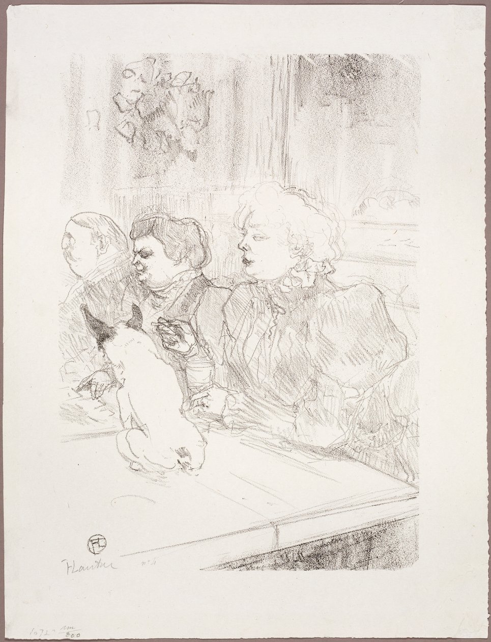 V La Souris, Madame Palmyre od Henri de Toulouse-Lautrec