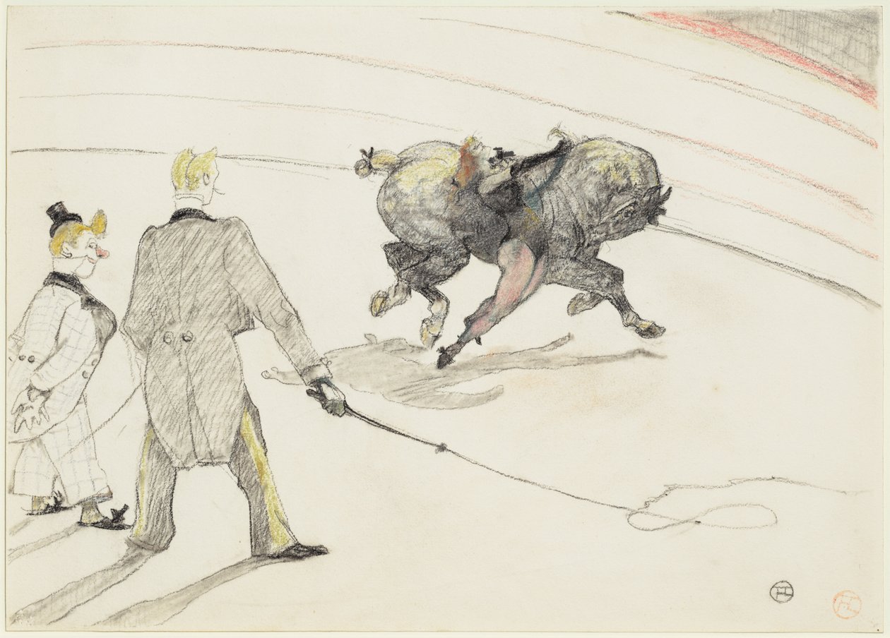V cirkuse: akrobaté od Henri de Toulouse-Lautrec