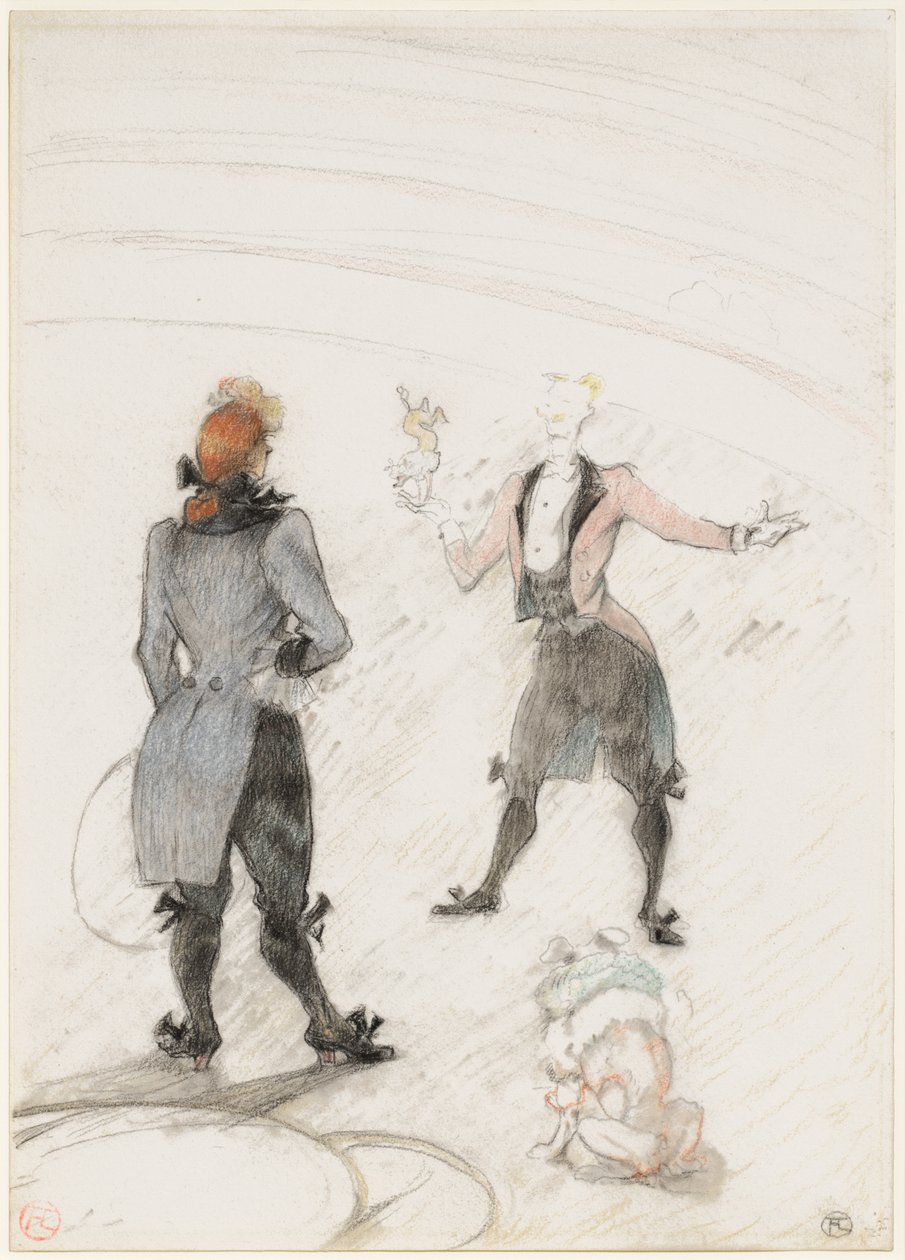 V cirkuse: cvičitel psů od Henri de Toulouse-Lautrec