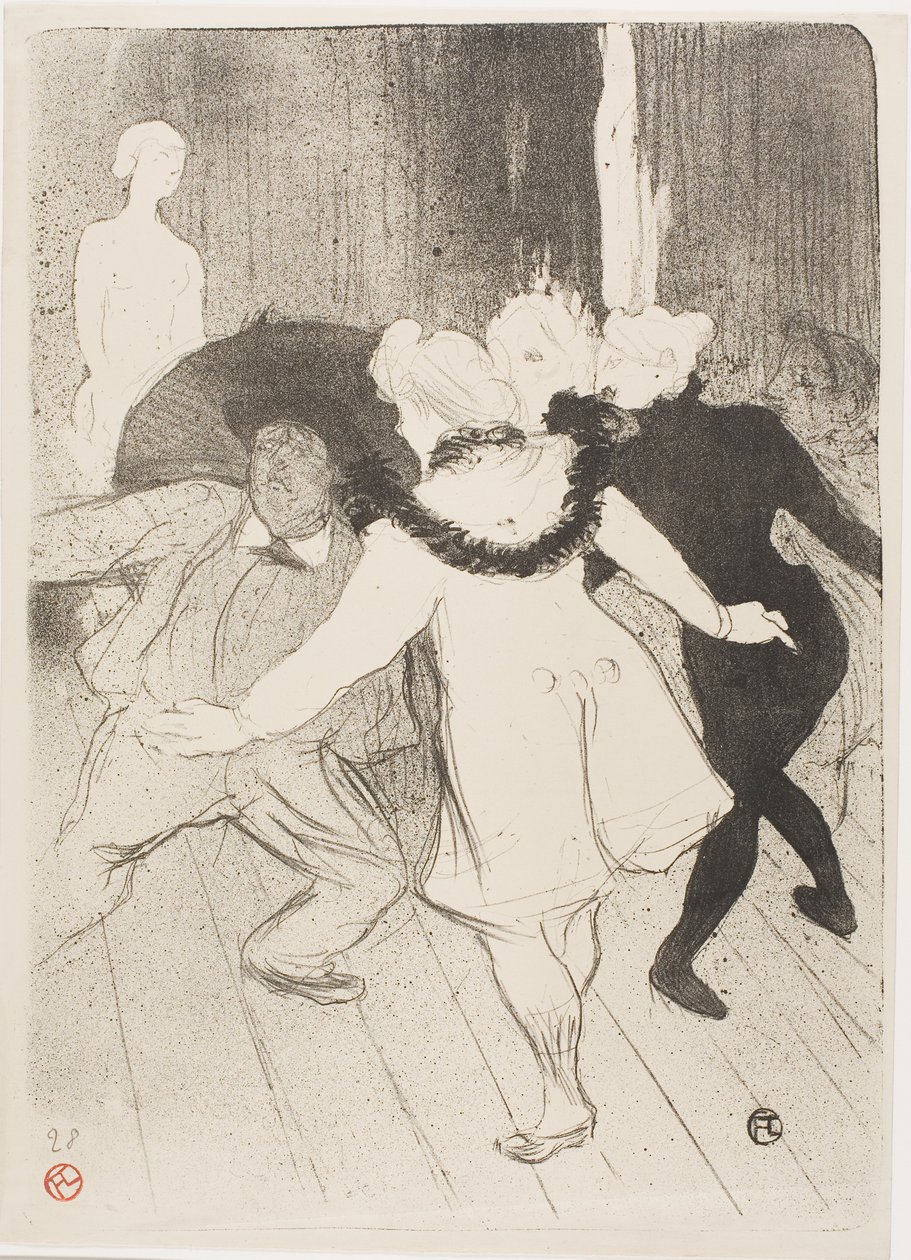 U Folies-Bergere: Skromnost monsieur Prudhomme od Henri de Toulouse-Lautrec