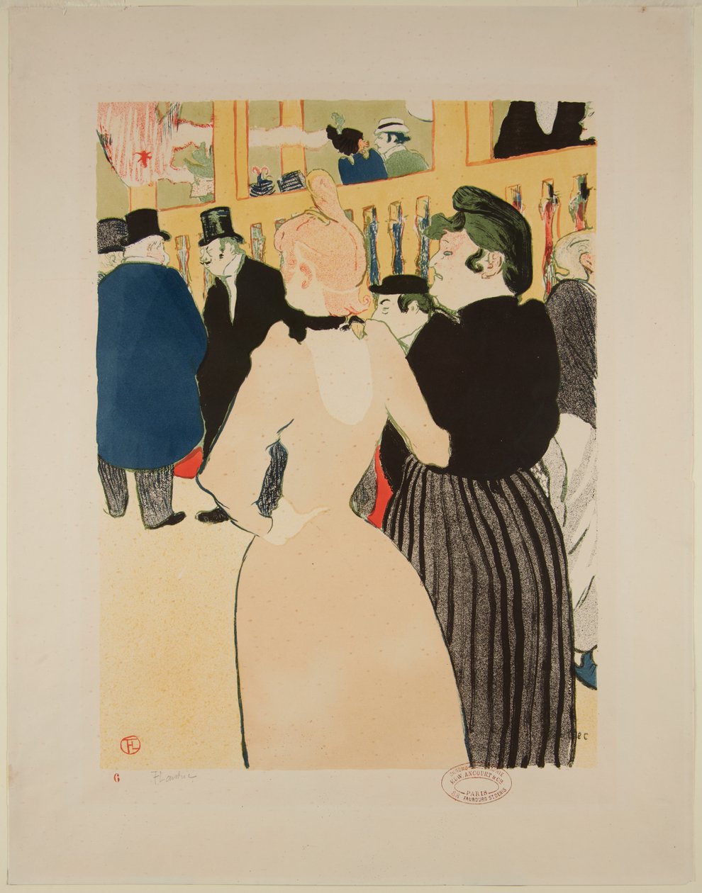 V Moulin-Rouge: La Goulue a její sestra od Henri de Toulouse-Lautrec