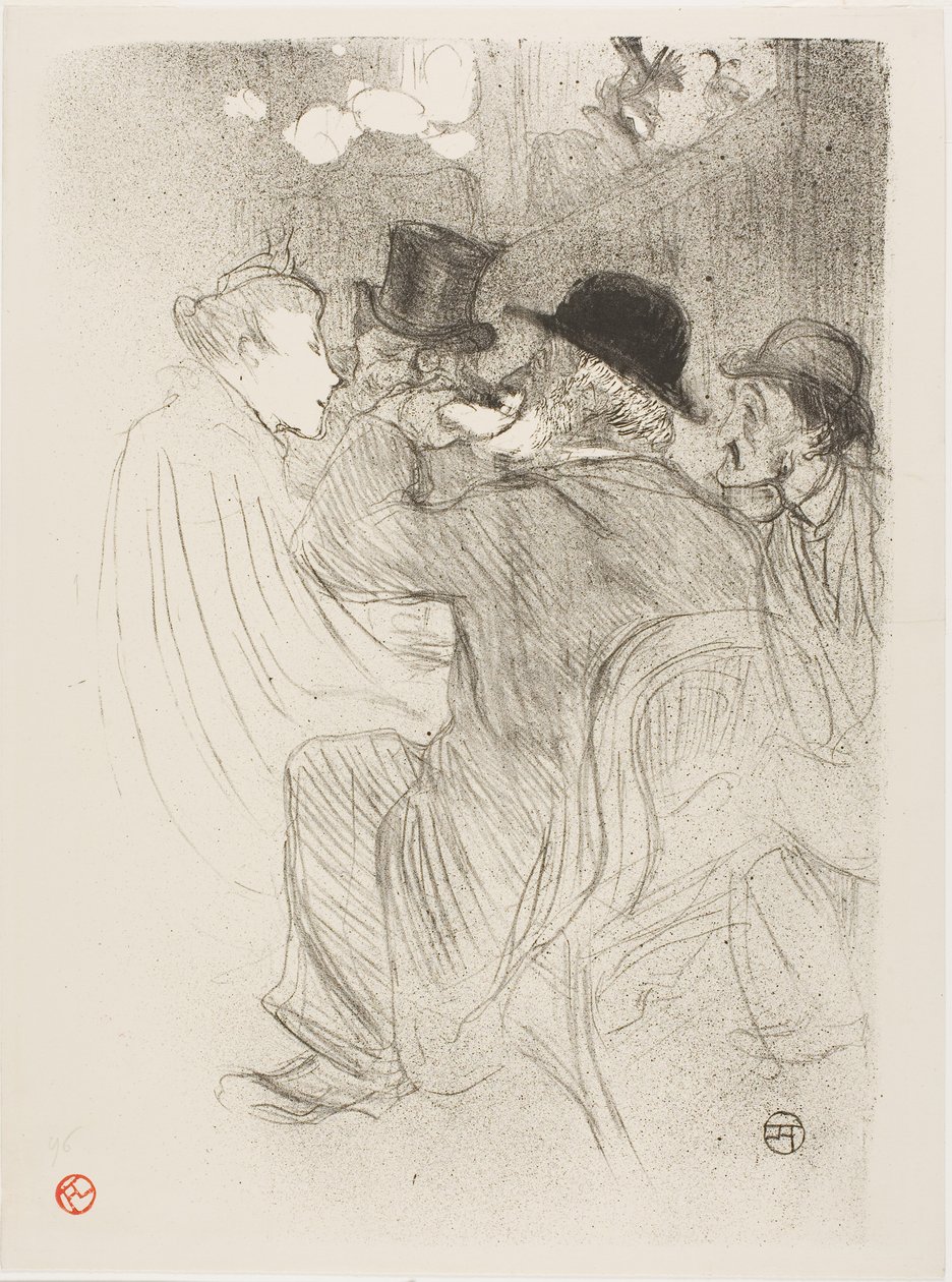 V Moulin Rouge: Hrubý! Skutečně hrubý! od Henri de Toulouse-Lautrec