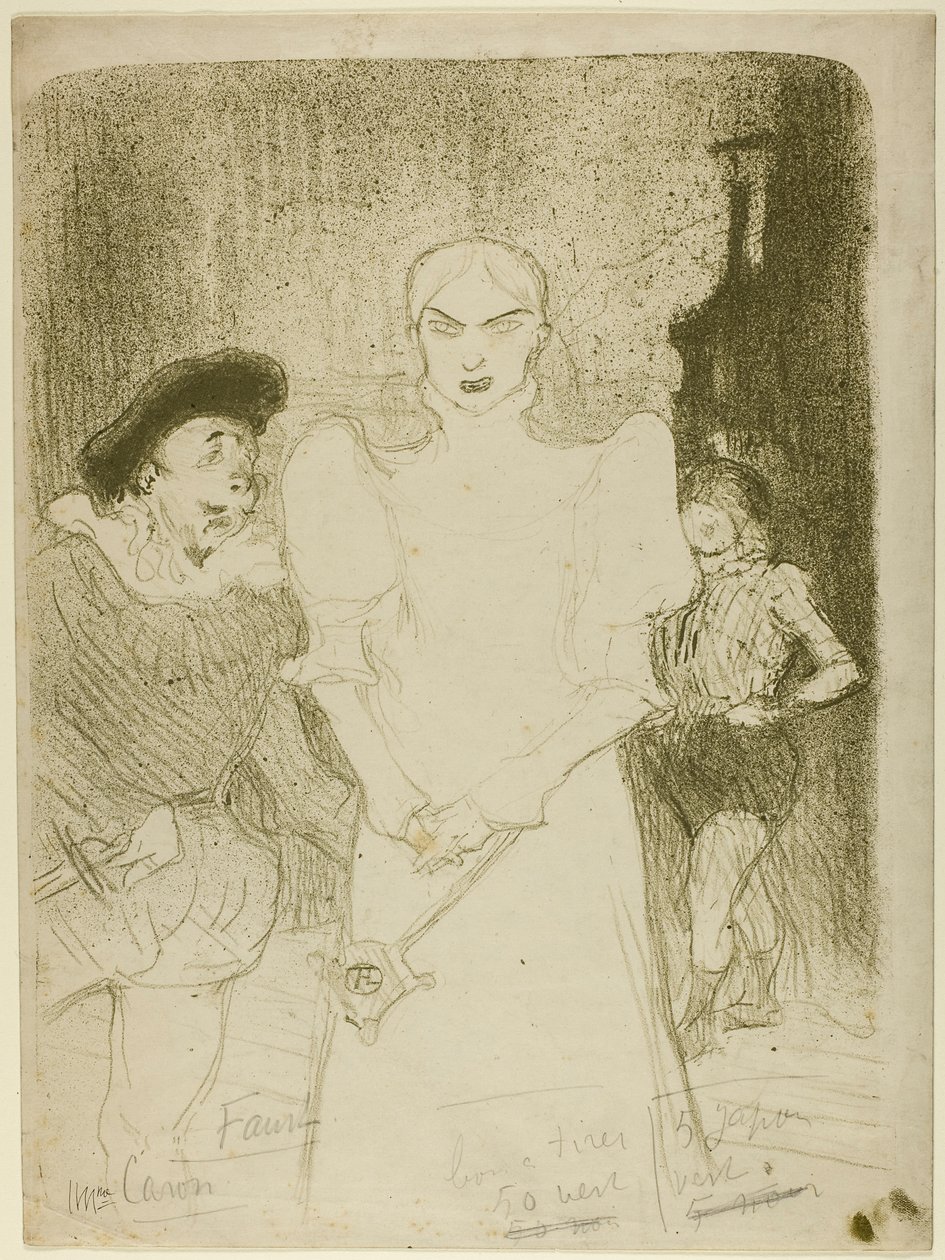 V opeře: Madame Caron ve Faustovi od Henri de Toulouse-Lautrec