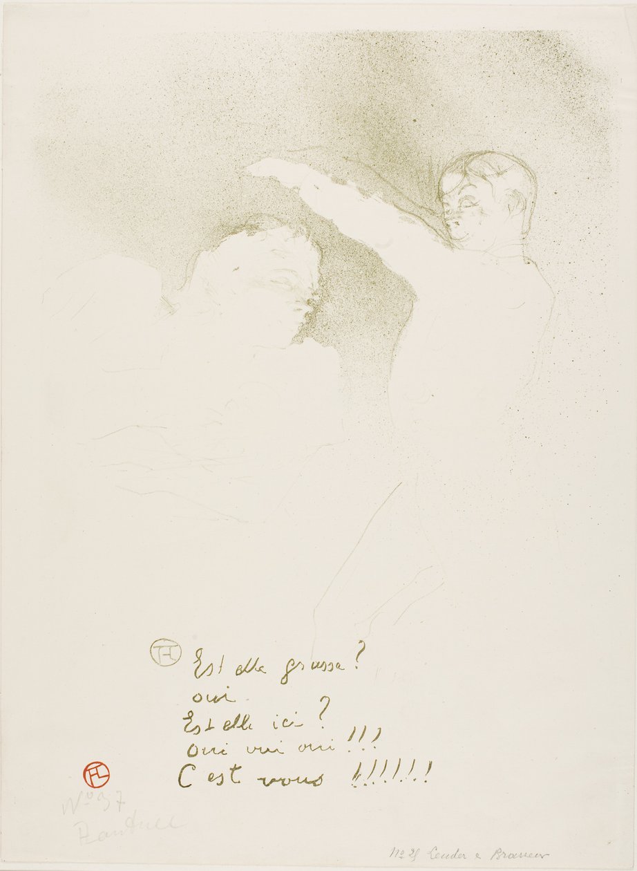 U odrůd: Mademoiselle Lender a Brasseur od Henri de Toulouse-Lautrec