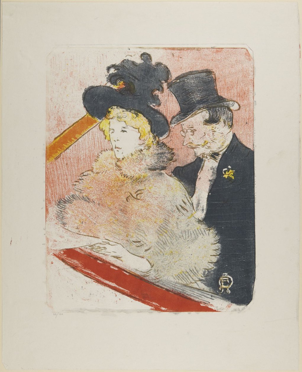 Na koncertě, 1896 od Henri de Toulouse-Lautrec