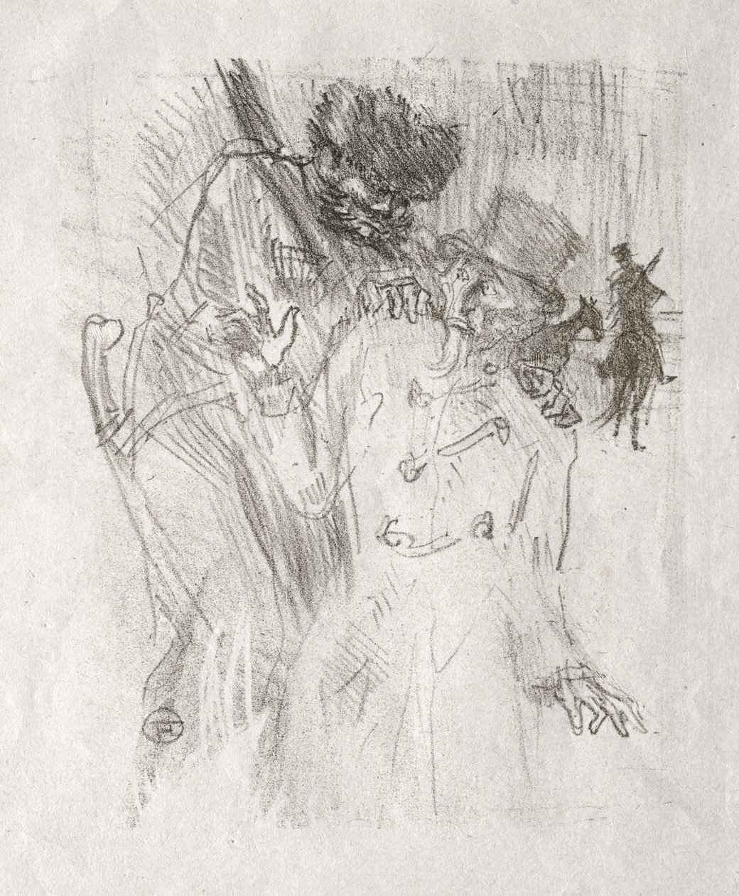 Na úpatí Sinaje: Zatčení Schlomé Fusse od Henri de Toulouse-Lautrec