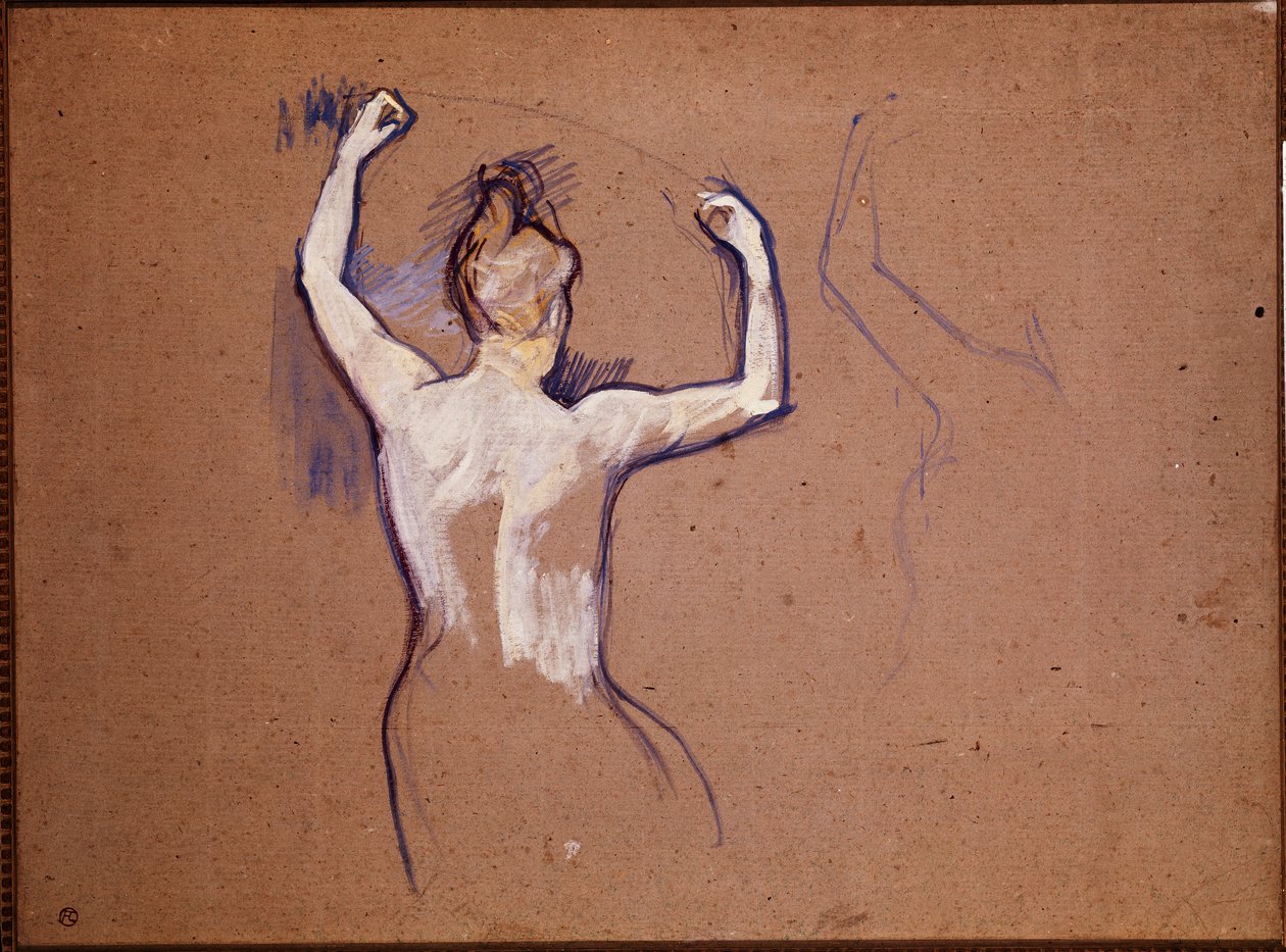 Ballet de Papa Chrysantheme (studie pro jednoho z uváděných tanečníků) od Henri de Toulouse Lautrec