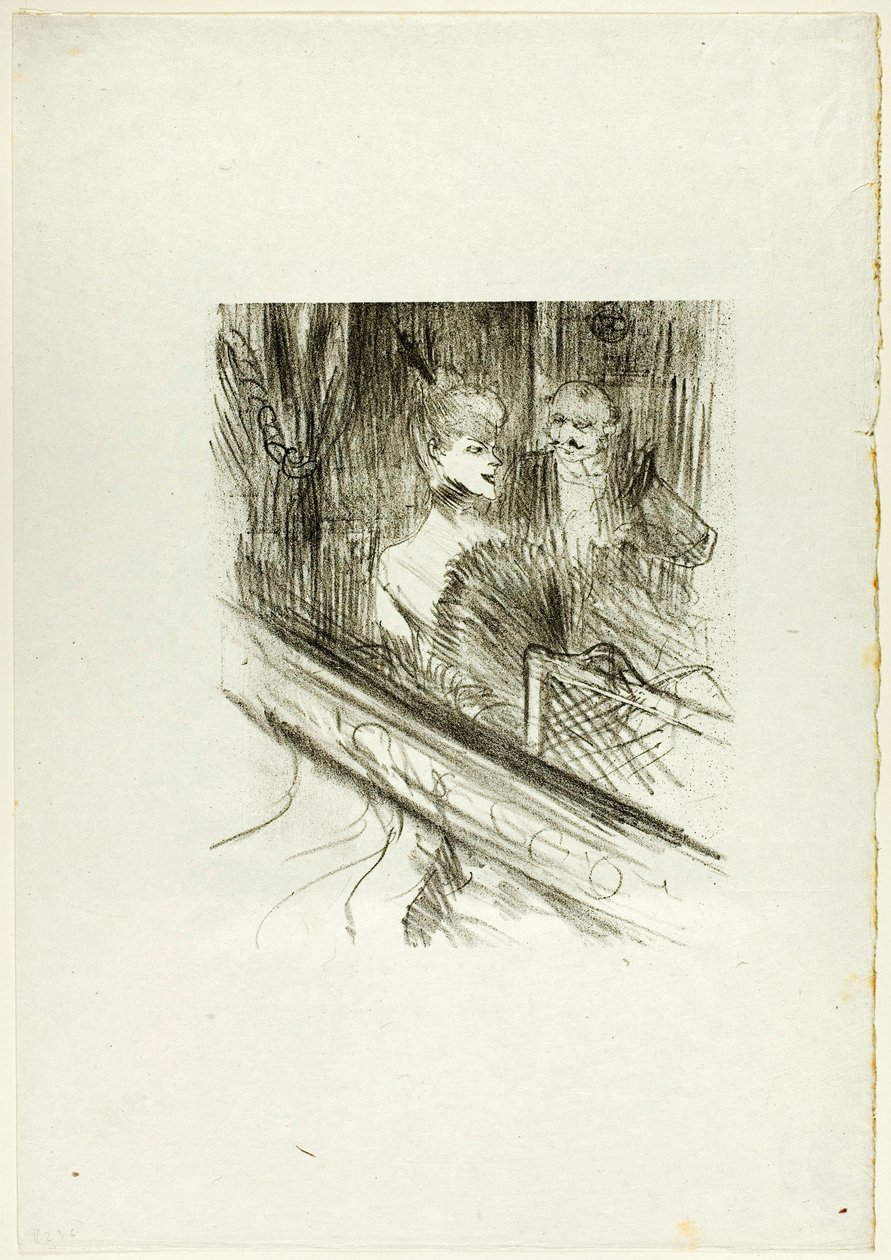 Baron Moïse, lóže, z Au Pied du Sinaï od Henri de Toulouse-Lautrec