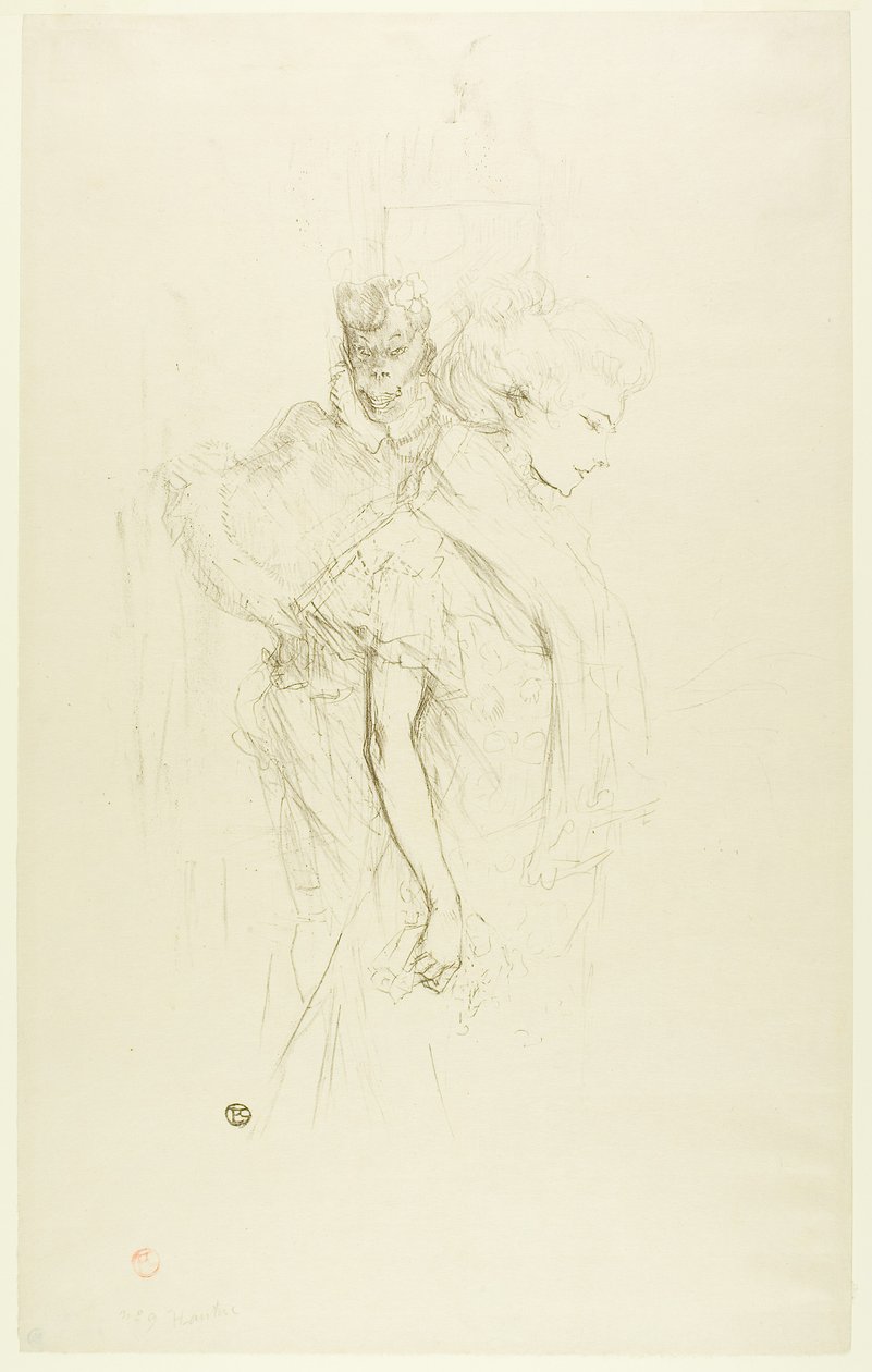 Bílý a černý od Henri de Toulouse-Lautrec