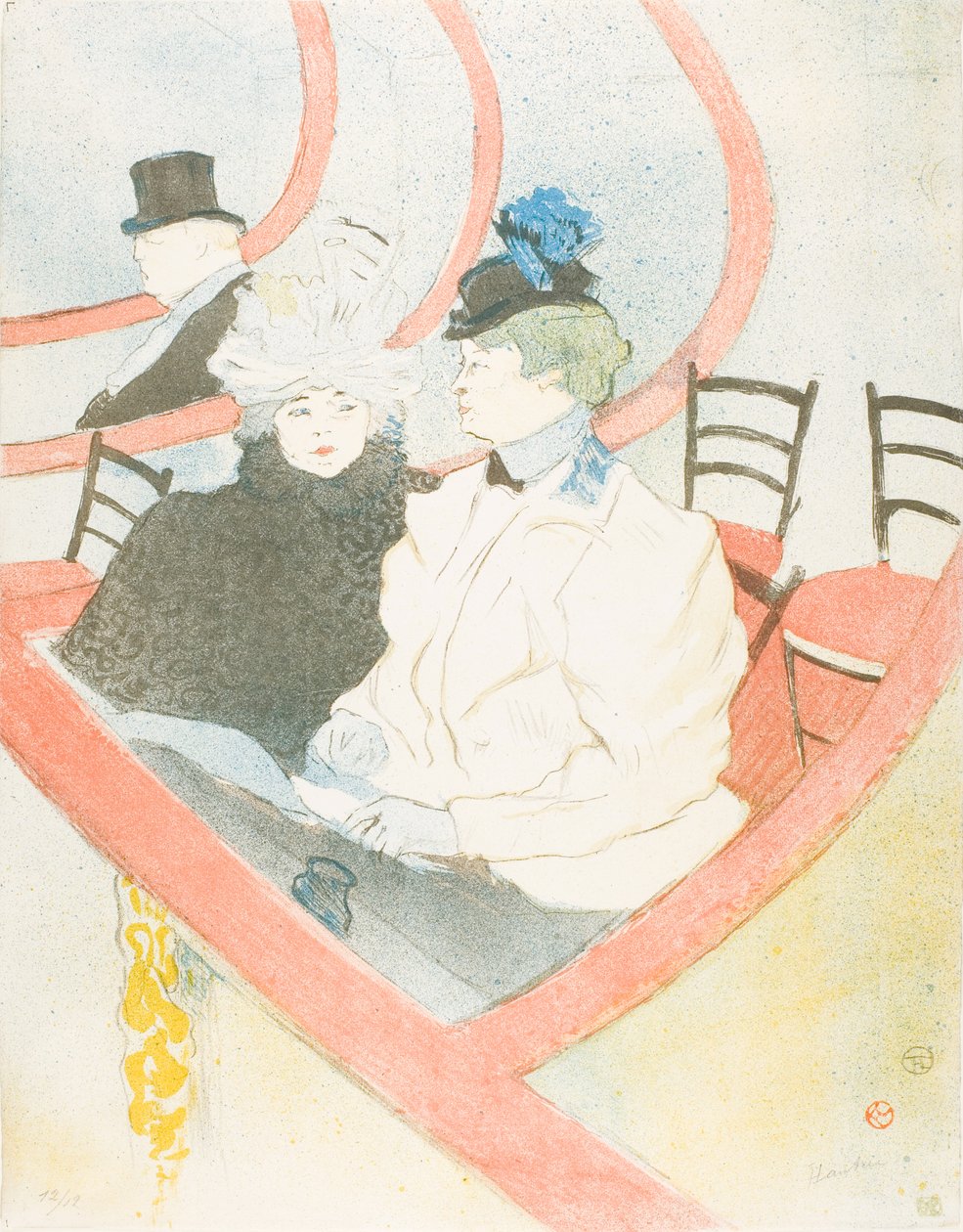 Box v Grand Tier od Henri de Toulouse-Lautrec