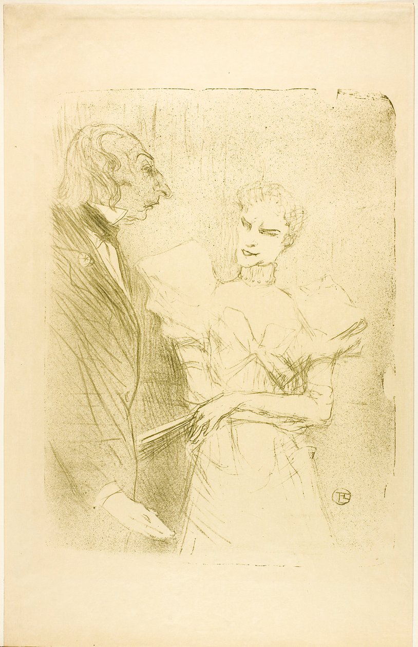 Brandès a Leloir, v Les Cabotins od Henri de Toulouse-Lautrec