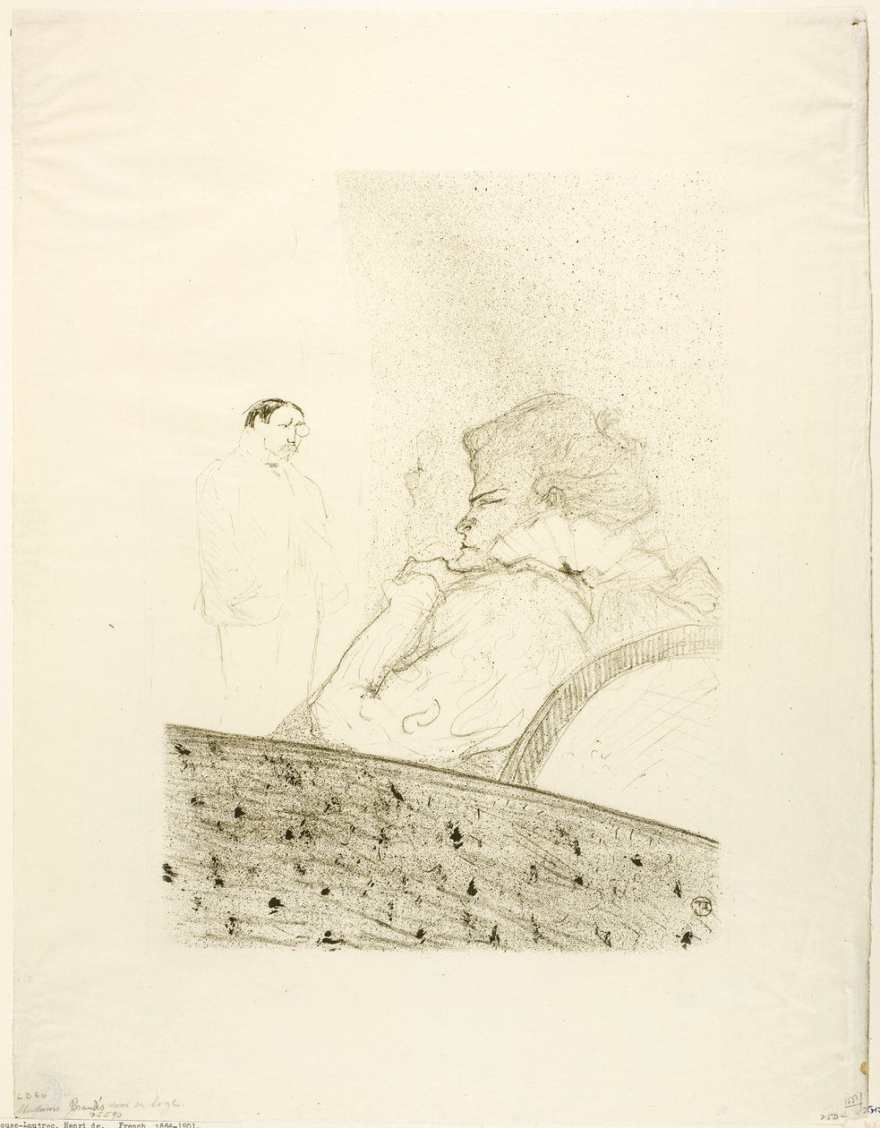 Brandès ve své krabici od Henri de Toulouse-Lautrec
