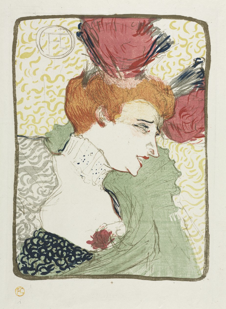 Busta mademoiselle Lender od Henri de Toulouse-Lautrec
