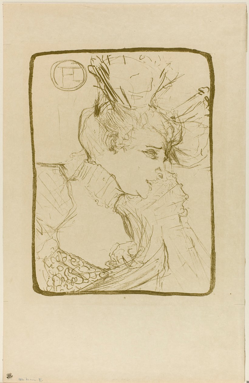 Busta mademoiselle Marcelle Lender od Henri de Toulouse-Lautrec