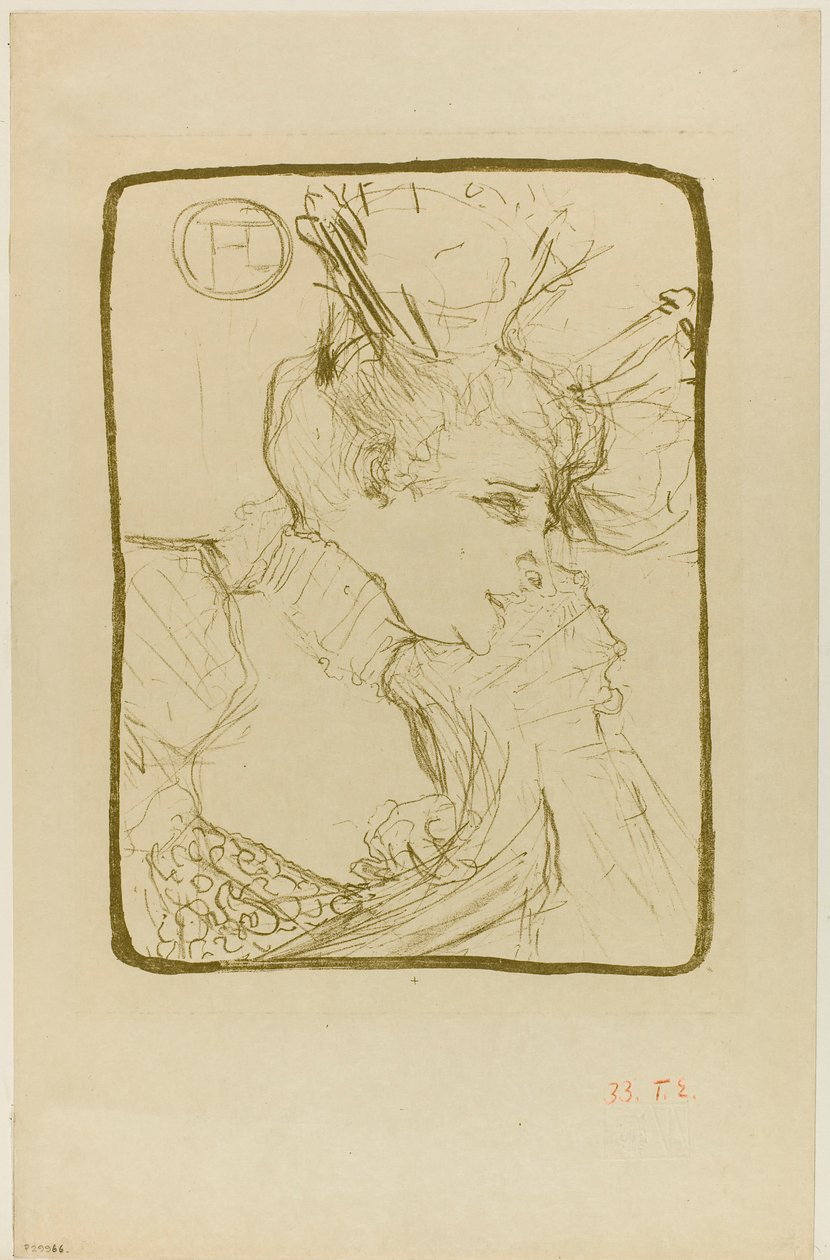 Busta mademoiselle Marcelle Lender od Henri de Toulouse-Lautrec