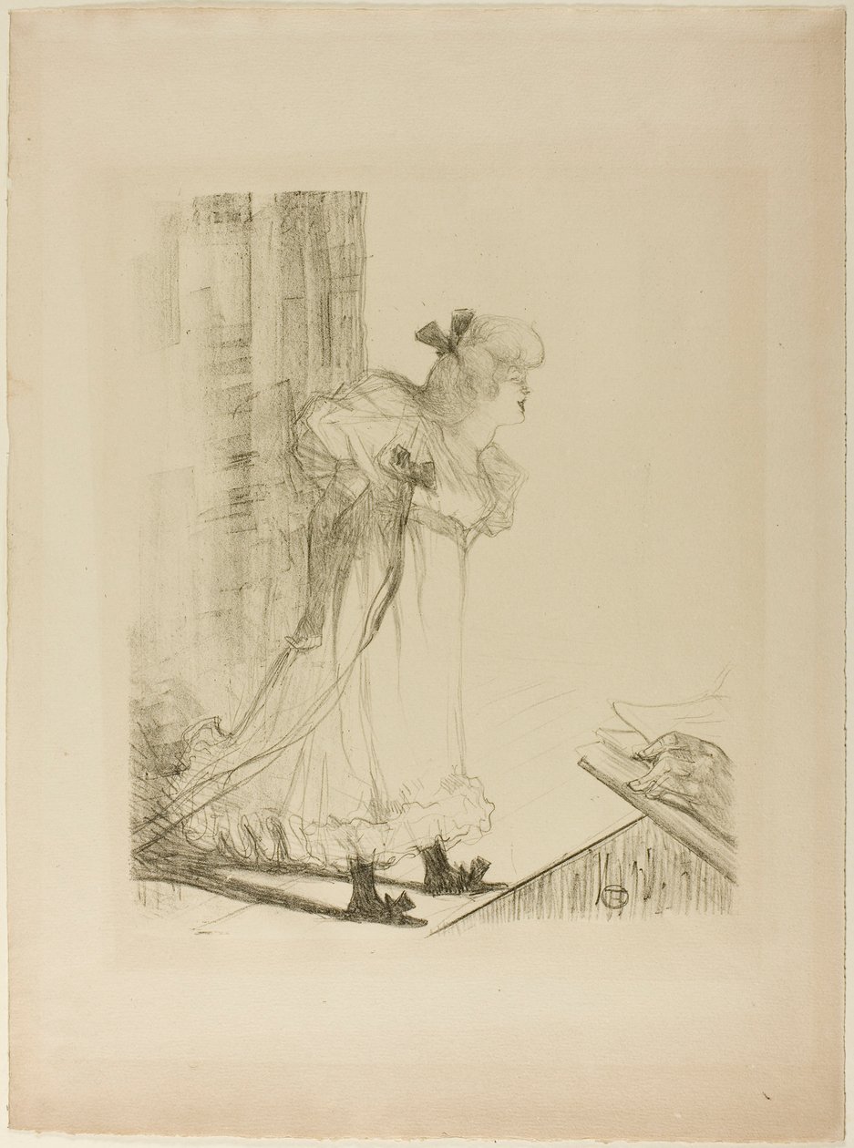 Kabaretní zpěvačka od Henri de Toulouse-Lautrec