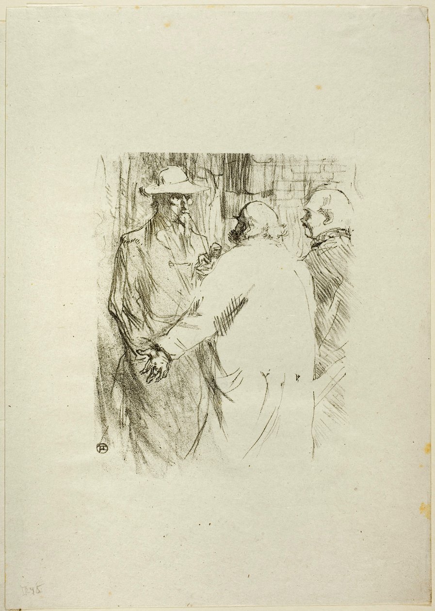 Clemenceau v Busk, z Au Pied du Sinaï od Henri de Toulouse-Lautrec