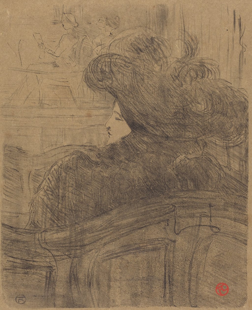 Cleo de Merode od Henri de Toulouse-Lautrec