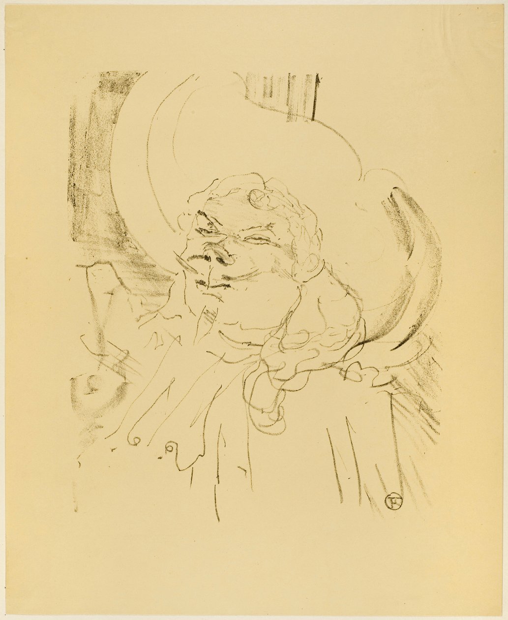 Coquelin starší, z Treize Lithographies od Henri de Toulouse-Lautrec