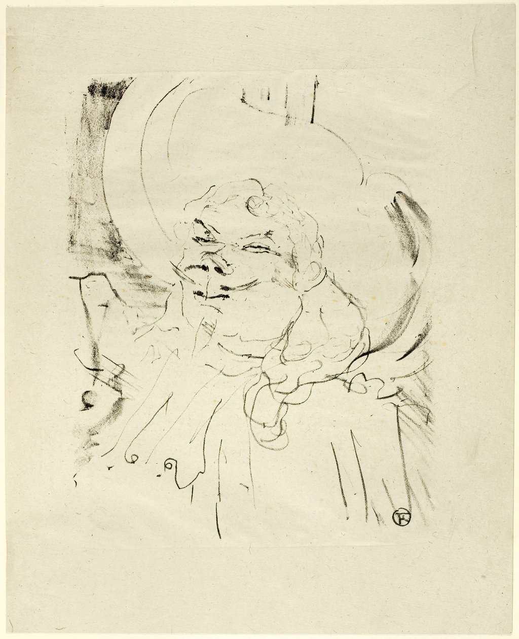 Coquelin starší, z Treize Lithographies od Henri de Toulouse-Lautrec
