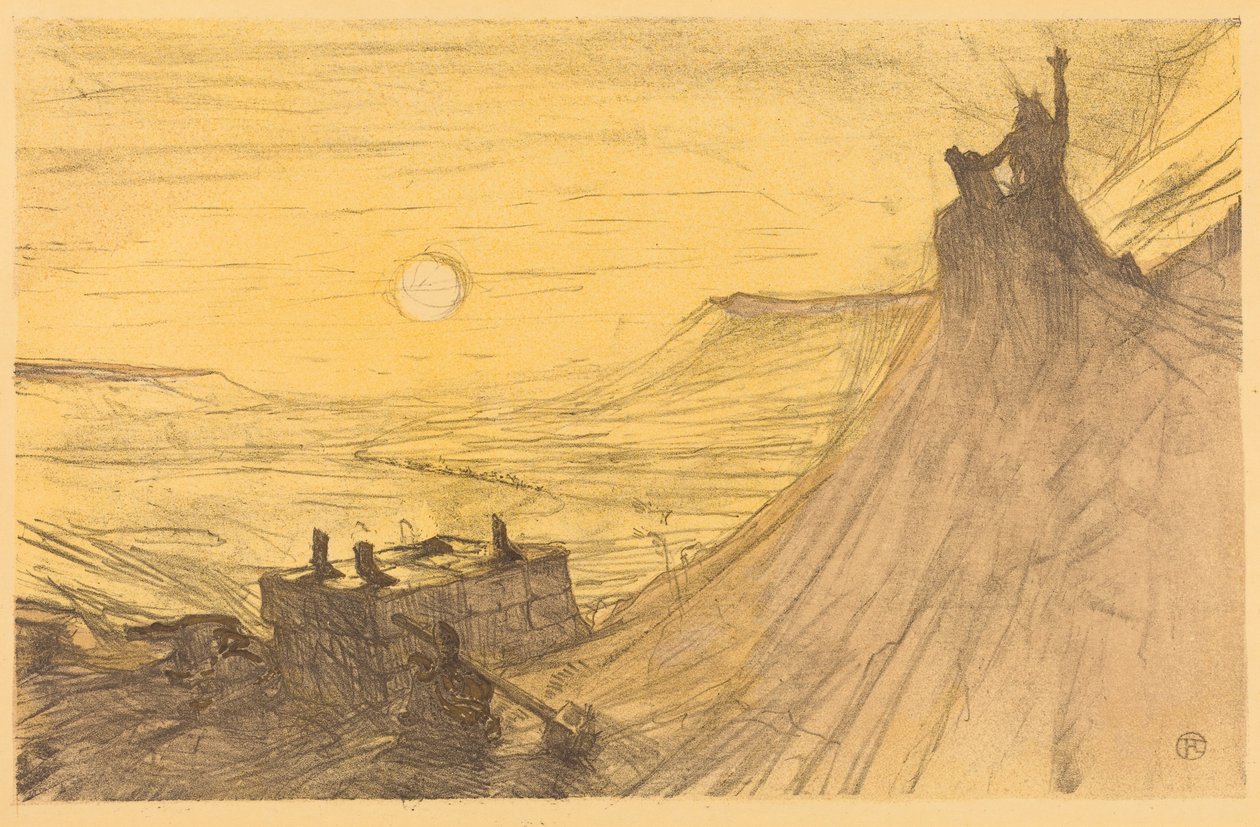 Obálka pro „Au pied du Sinaï“ od Henri de Toulouse-Lautrec