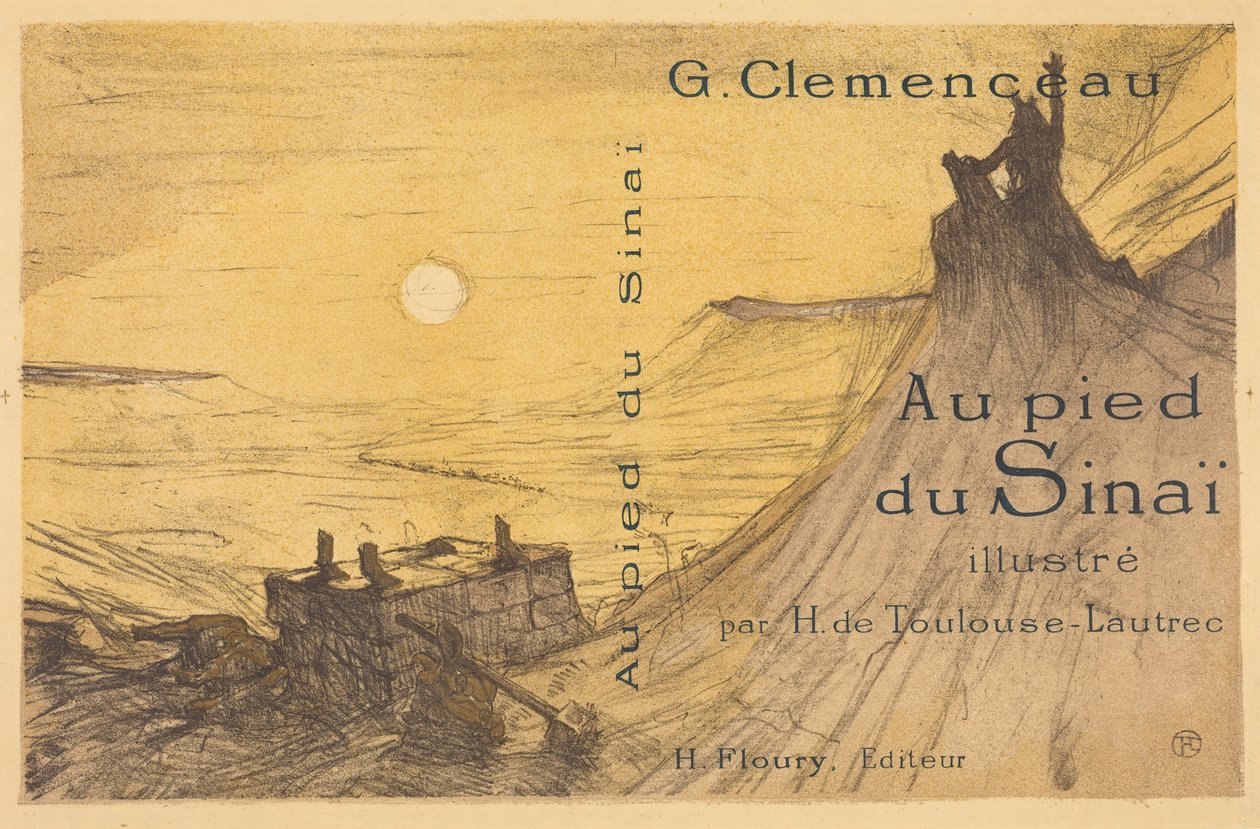 Umschlag für "Au pied du Sinaï" od Henri de Toulouse-Lautrec