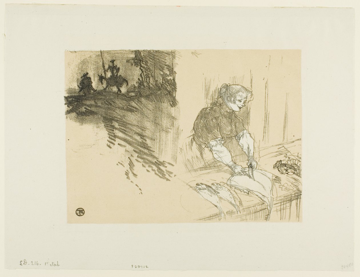 Obal pro Les Courtes Joys od Henri de Toulouse-Lautrec