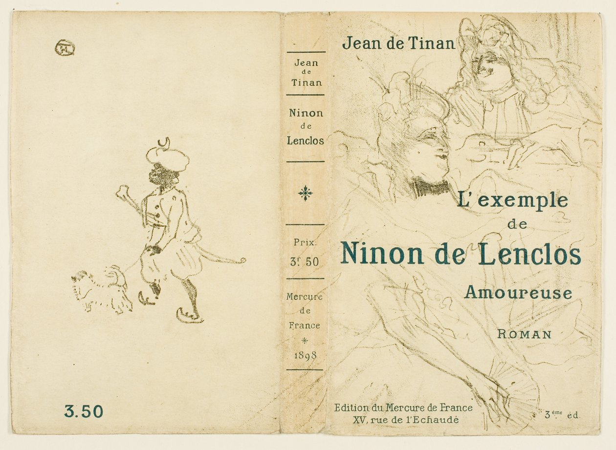 Obálka knihy Příklad zamilované Ninon de Lenclos od Henri de Toulouse-Lautrec