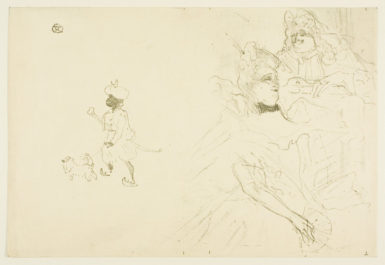 Obálka knihy Příklad zamilované Ninon de Lenclos od Henri de Toulouse-Lautrec