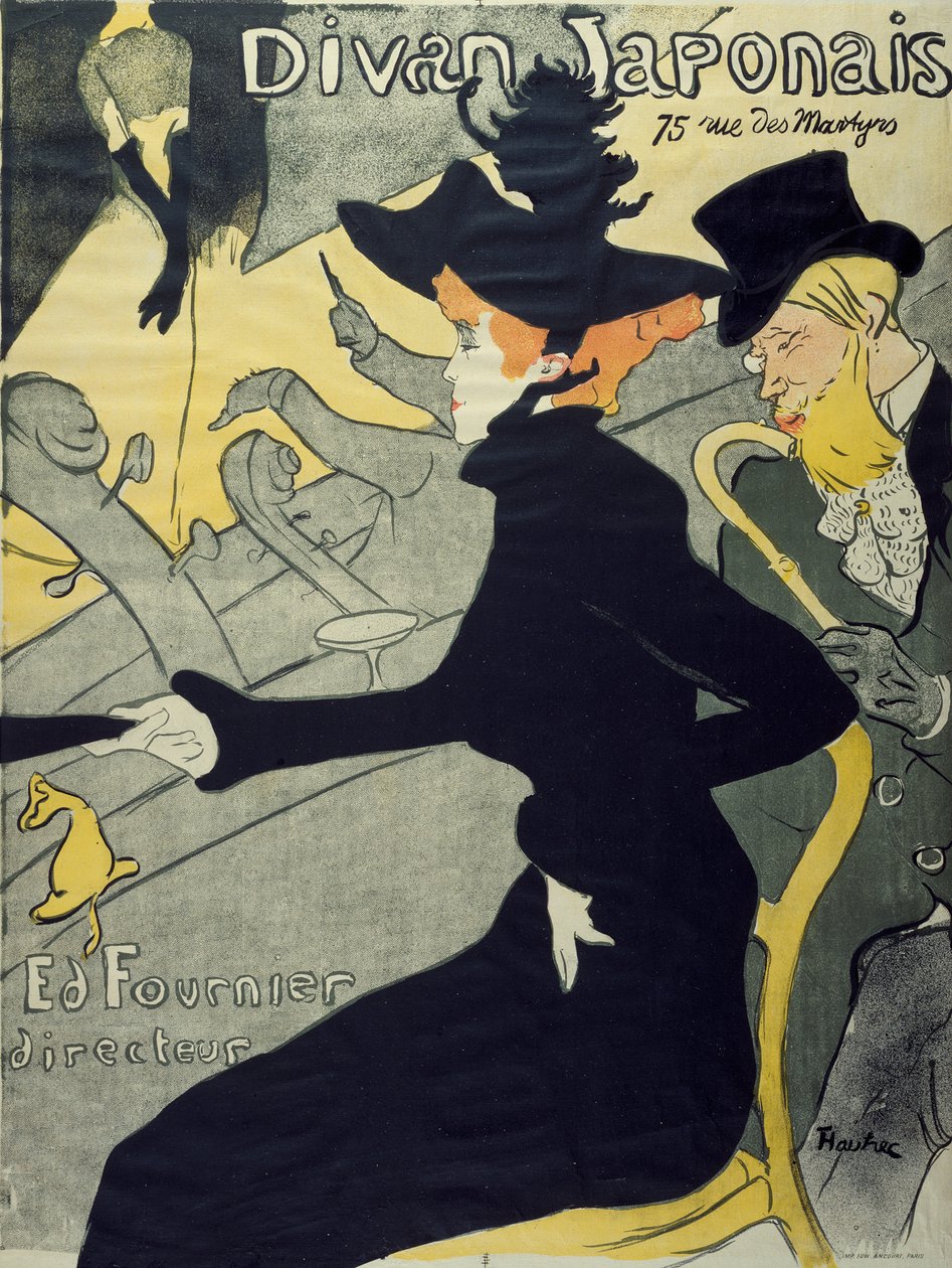 Japonská pohovka od Henri de Toulouse-Lautrec