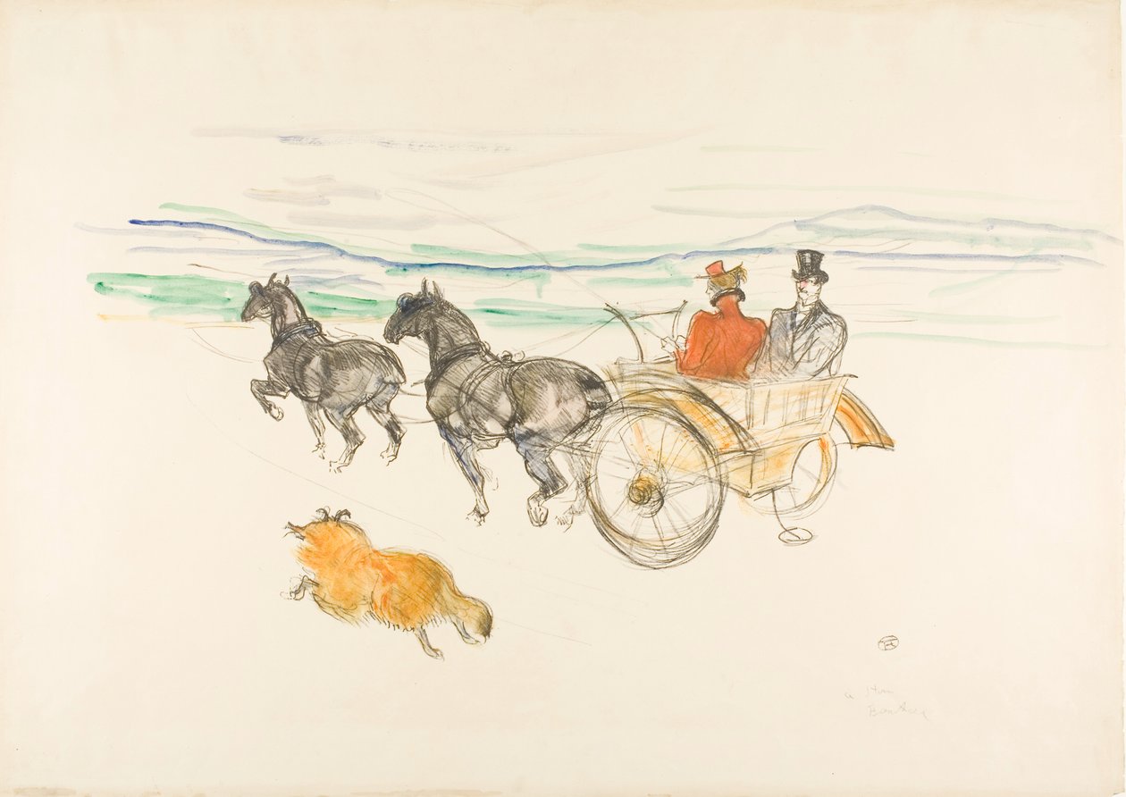 Dvojitý postroj od Henri de Toulouse-Lautrec