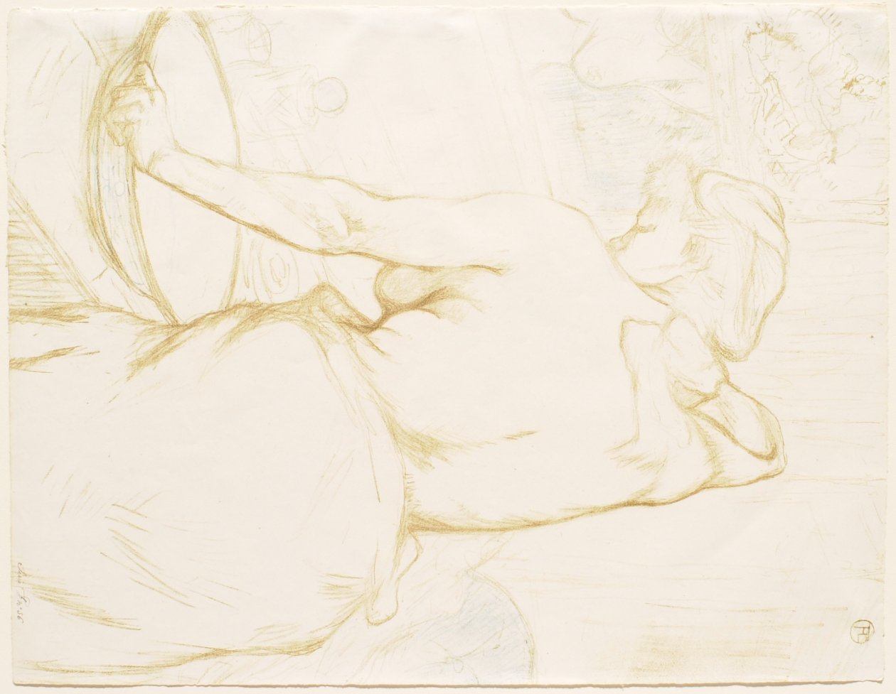 Elles: Žena, která se myje - Toaleta od Henri de Toulouse-Lautrec
