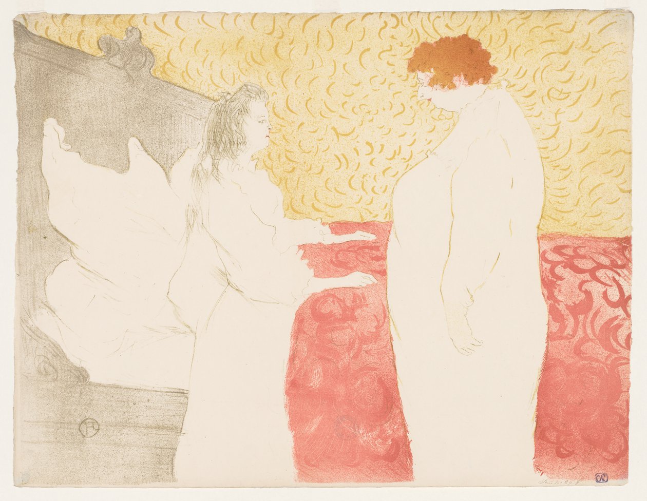 Elles: Žena v posteli od Henri de Toulouse-Lautrec