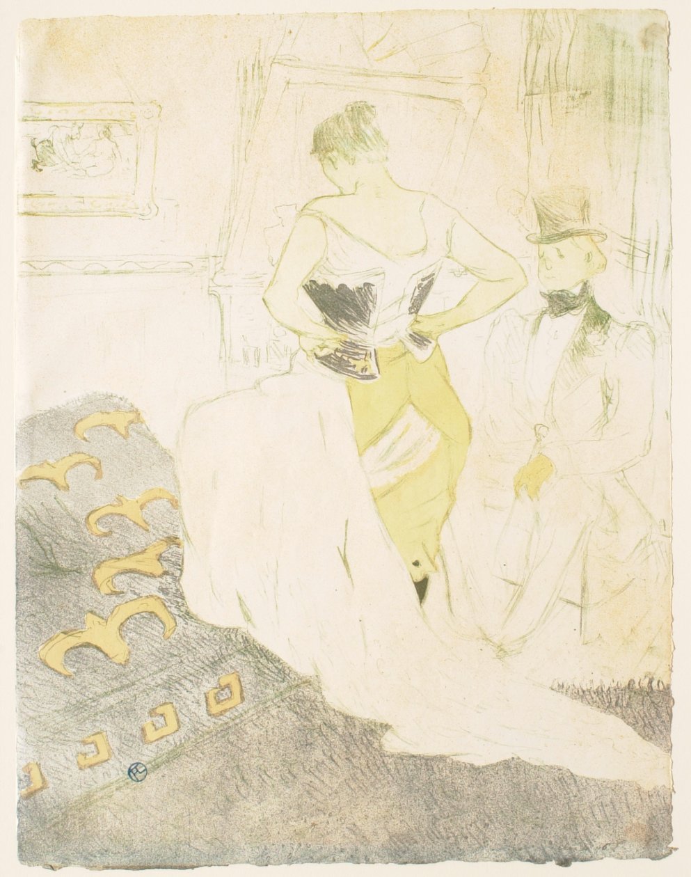 Elles: Žena v korzetu - Seznámení od Henri de Toulouse-Lautrec