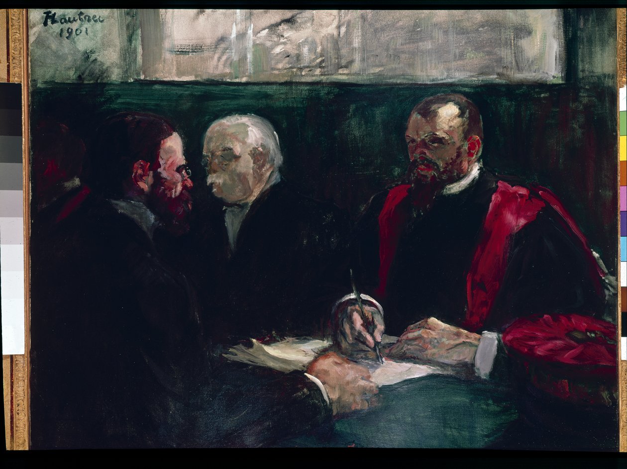Zkouška na lékařské fakultě v Paříži od Henri de Toulouse Lautrec
