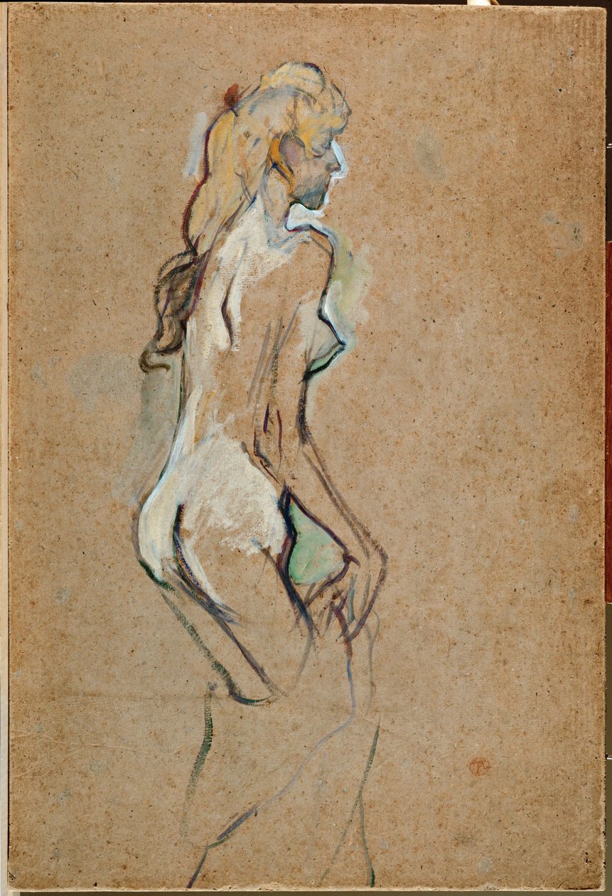 Fillette nue - Nahá dívka od Henri de Toulouse-Lautrec