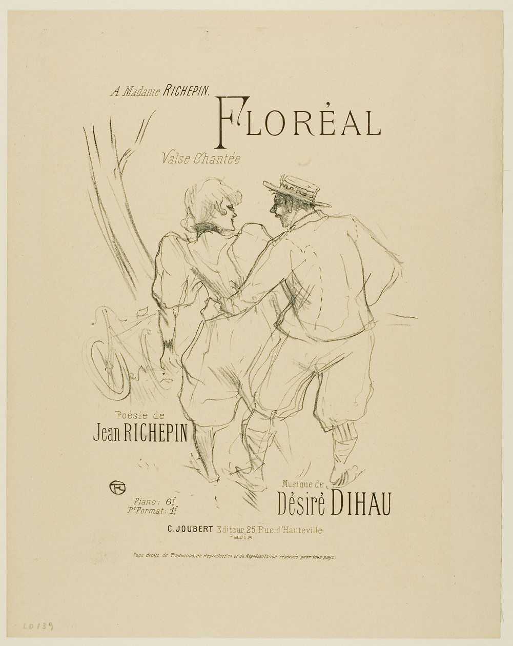 Floréal, z Melodies od Désiré Dihau od Henri de Toulouse-Lautrec