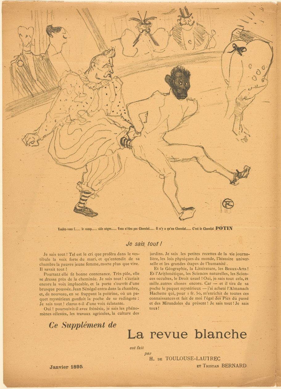 Footit und Chocolat (Footit et Chocolat) [linkes Recto] od Henri de Toulouse-Lautrec