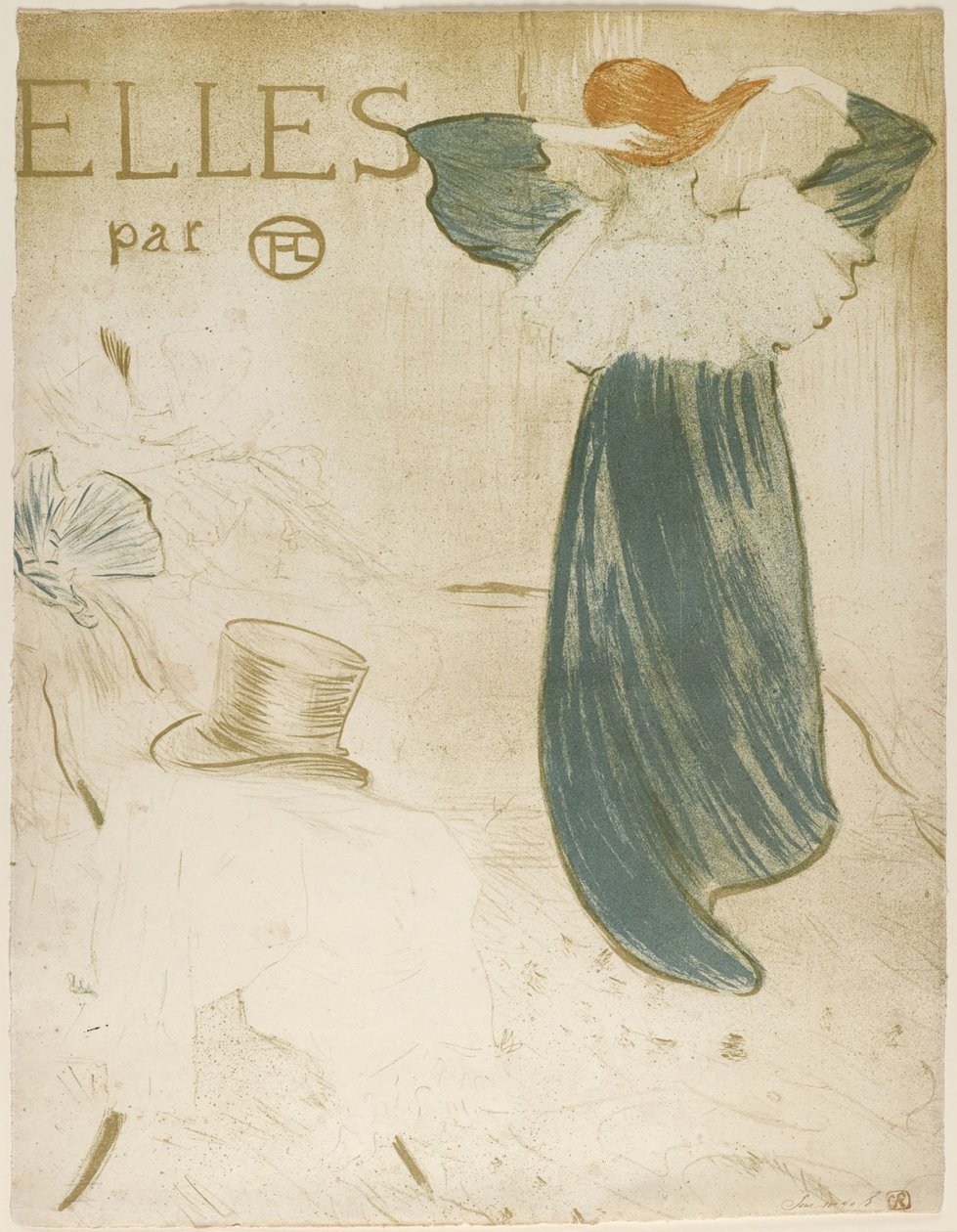 Frontispis k portfoliu „Elles“ od Henri de Toulouse-Lautrec