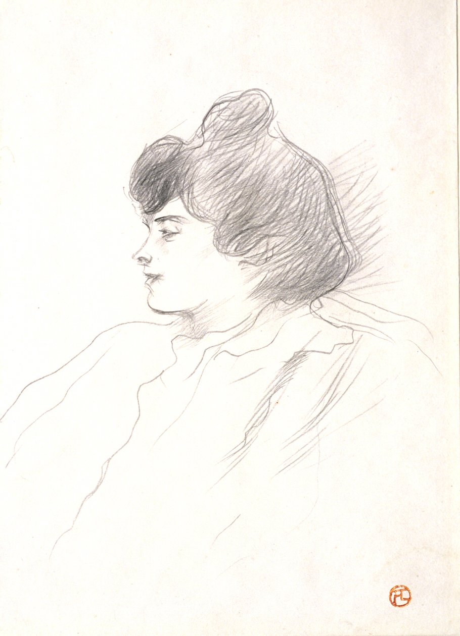 Hlava ženy od Henri de Toulouse-Lautrec
